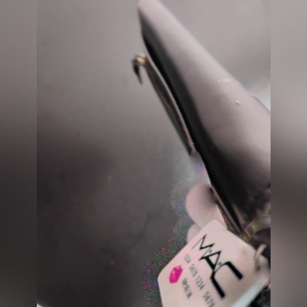 Black Faux Leather Zip Around Y2K Wallet - Picture 13 of 17